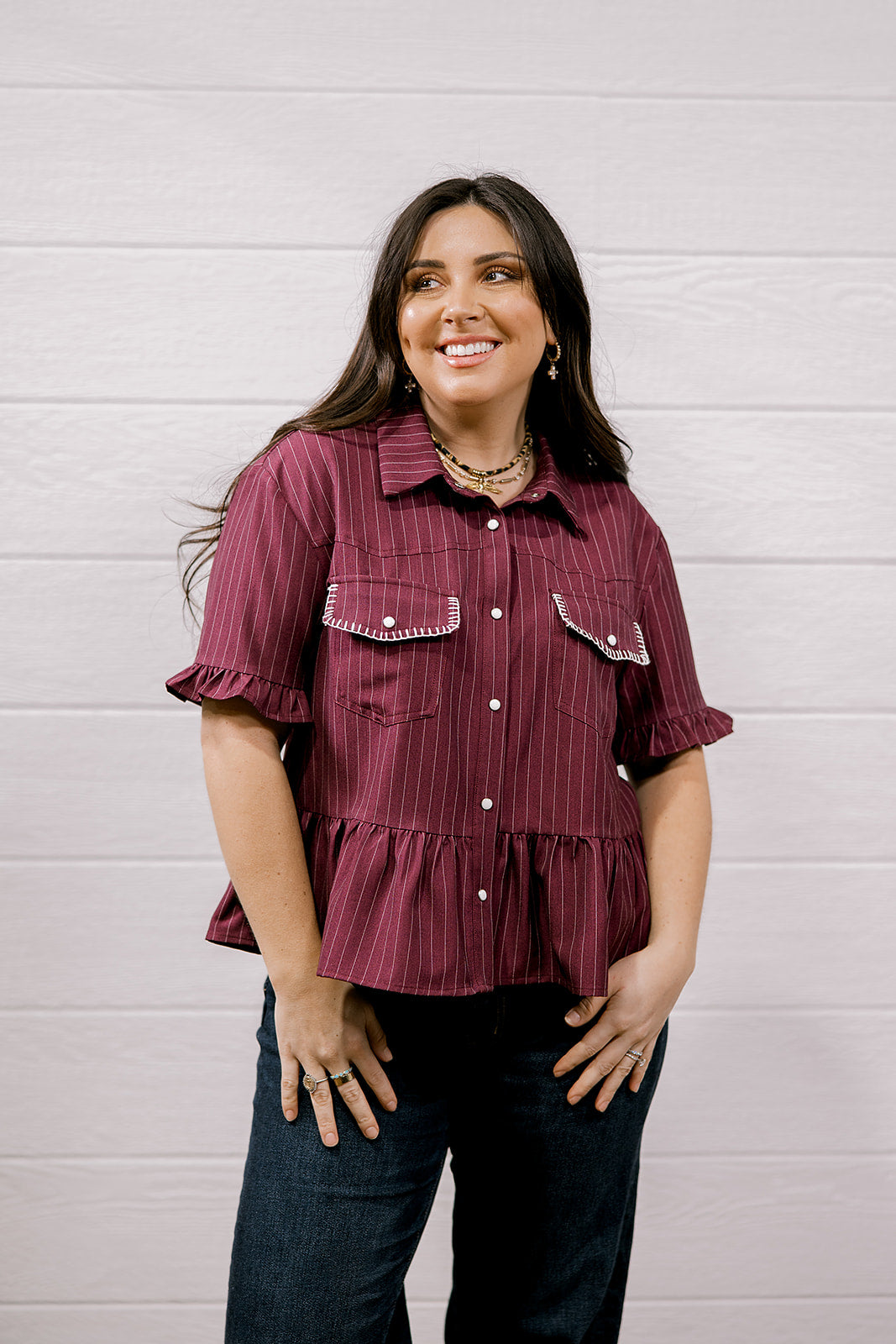 Dixie Top- Howdy Maroon