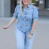 Bailey Top- Burnt Orange