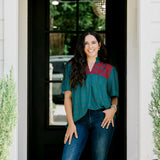 Reece Top- Green Plaid