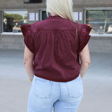 Marley Top- Maroon