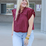 Marley Top- Maroon