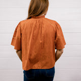 Paige Top- Burnt Orange