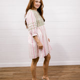 Helen Dress- Pink & Green