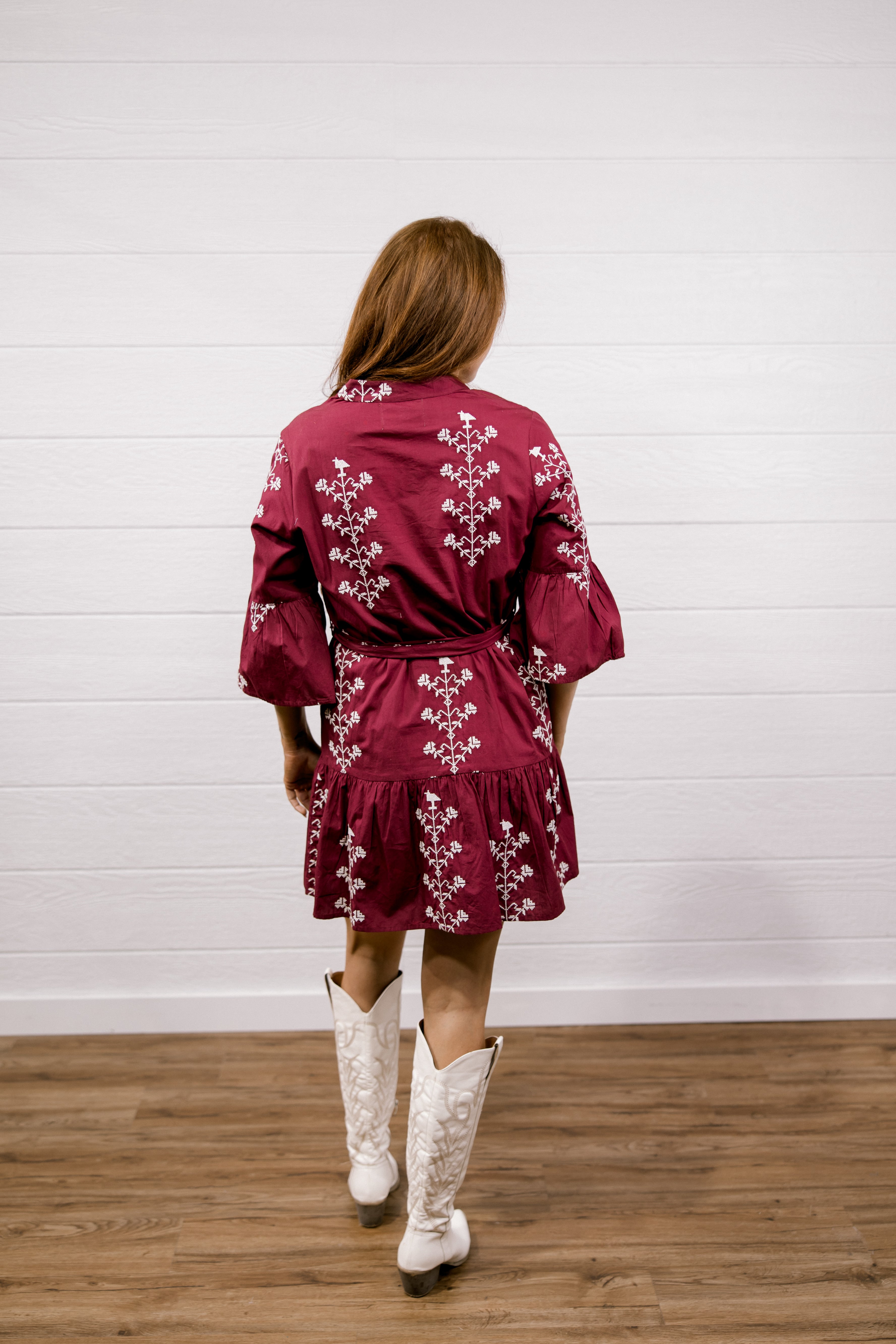 Ellington Dress- Maroon – Oh My Stars Apparel
