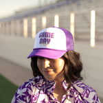 In My Game Day Era White/Purple Cap with Gold Details